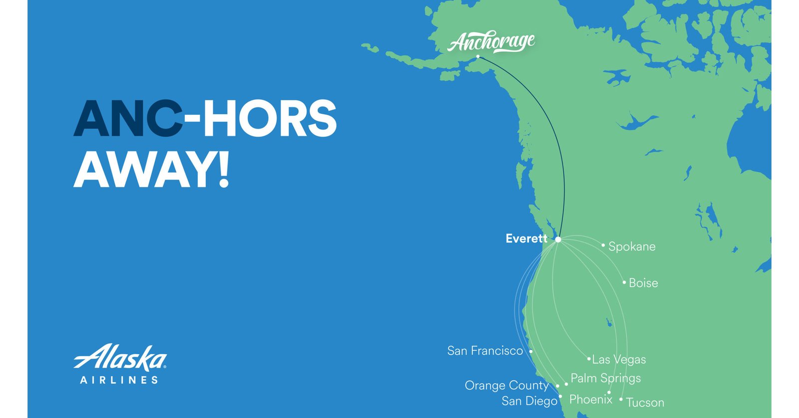 Alaska Airlines announces nonstop Everett/Anchorage flight