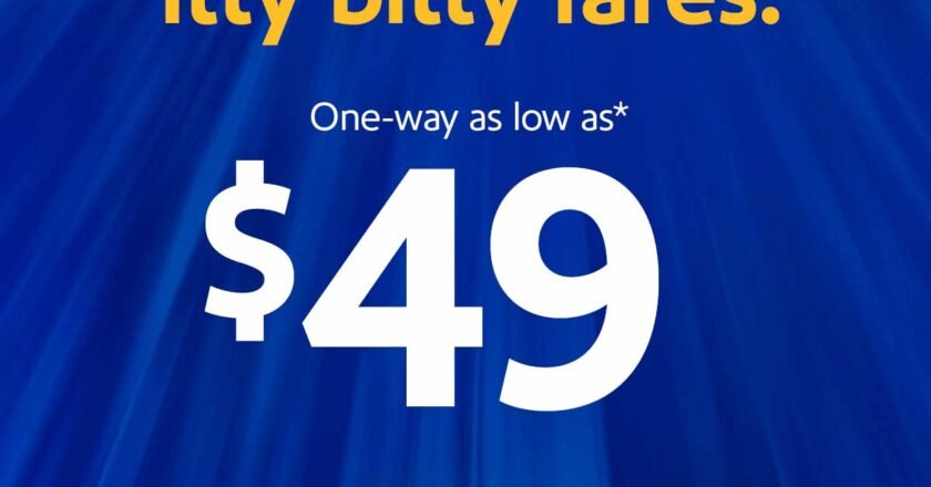 Southwest Airlines announces sale with fares as low as $49 one-way